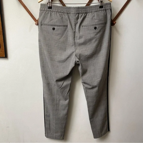 Houndstooth Plaid Skinny Fit Pants - Picture 7 of 12